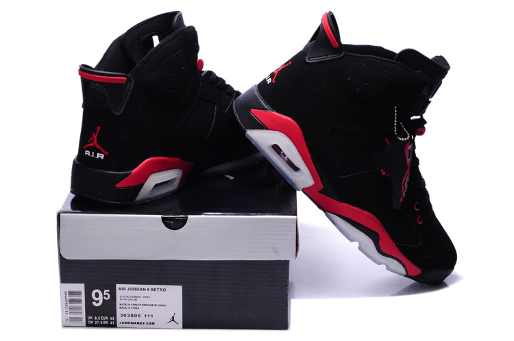 jordan 6 noir et rouge homme